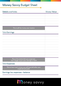 Budget Sheet